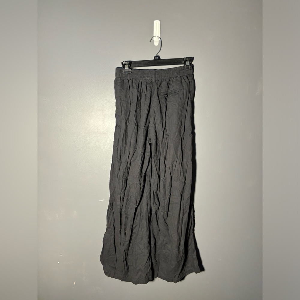 Aerie Pool To Party Wide Leg Linen Blend Trousers Size XS - Picture 4 of 7